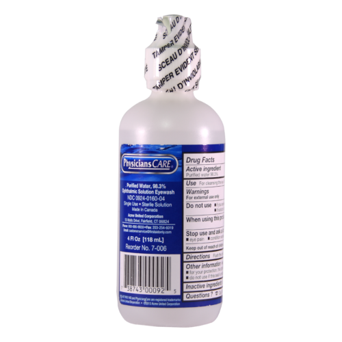 EYE WASH STERILE – 118ml – MEDDEV